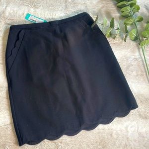 Scalloped Mini Skirt